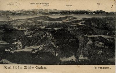 Hörnli Zürcher Oberland, Panoramakarte