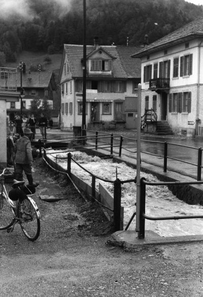 Hochwasser in Bauma: 26.6. 1953